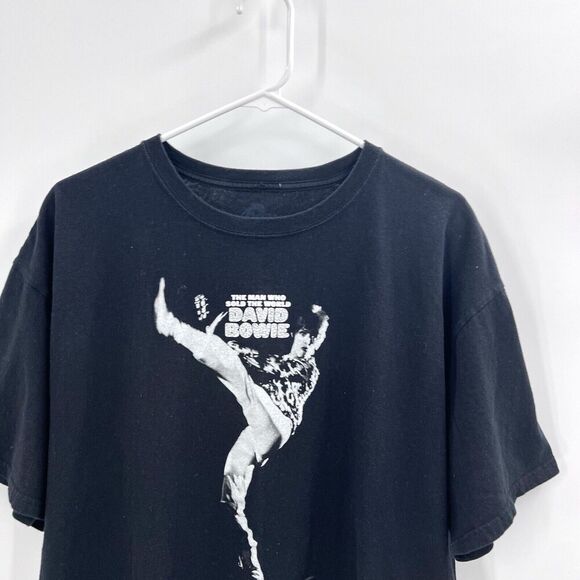 The Man Who Sold The World David Bowie Black T-Shirt - Picture 2 of 5